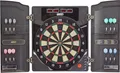 Produktbild: Best Sporting Dartscheibe elektronisch Oxford 2.0 I elektronische Dartscheibe mit LED-Anzeigen I E-Dartscheibe mit 12 Dartpfeilen & Ersatzspitzen I Dartboard Kabinett mit Walnuss-Optik