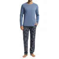 Produktbild: Hanro - Night & Day - Schlafanzug (XL Aqua Ink Leaves)