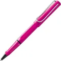 Produktbild: Lamy safari pink Tintenroller – zeitlos klassicher Stift mit ergonomischem Griff & Strichbreite M - Gehäuse aus robustem ASA-Kunststoff – mit Tintenrollermine M 63 in blau