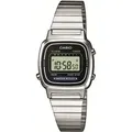 Produktbild: Chronograph CASIO VINTAGE, silber (silberfarben, schwarz), Armbanduhren, Damen, Chronograph, Quarzuhr, Armbanduhr, Damenuhr, Digitaluhr, Datum, Edelstahlarmband