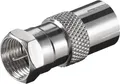 Produktbild: Goobay Koax-Kabelverbinder goobay F Adapter F Stecker Koax Buchse (Bulk)
