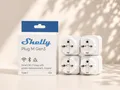 Produktbild: 4er-set, Shelly Plug M Gen3 - Smarte Steckdosen WLAN & Matter 3000W weiß - NEU
