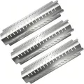 Produktbild: GFTIME 38cm Universal Brennerabdeckung für viele Gasgrills, für Charbroil, Landmann, Uniflame, Campingaz Classic, Master 3 & 4 Serie, Edelstahl Heizplatte Ersatzteile, 3 Stück