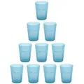 Produktbild: Engelland Becher Plastikbecher in modernen Neonfarben, Mehrweg, 10-tlg., Kunststoff, spülmaschinengeeignet, bruchfest, wiederverwendbar, 400 ml, 0,4 Liter blau 40 cl | 400 ml | Ø 9 cm x 9 cm x 11.5 cm