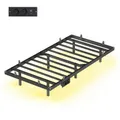 Produktbild: VASAGLE Bettgestell 90 x 200 cm mit LED-Beleuchtung, USB-C-Anschluss, Steckdosenleiste RMBB35172B101