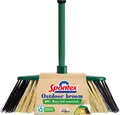 Produktbild: Spontex Eco Green Besen Outdoor, Besen für den Außenbereich aus 100% recycelten Materialien, mit Teleskopstiel, 2 Verschiedene Arten von Borsten