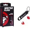 Produktbild: Bananaz Motorplugs Gehörschutz Ohrstöpsel für Motorrad-Fahrer & Motorsport Freunde, 1cm, Rot