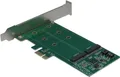 Produktbild: Inter-Tech KCSSD4 - Speichercontroller (RAID) - M.2 Card - Low-Profile - RAID RAID 0, 1, JBOD - PCIe 2,0 x1 (88885381)
