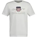 Produktbild: Gant T-Shirt Herren T-Shirt 1er Pack Baumwolle (Packung, 1er Pack) weiß XXL (58/60)