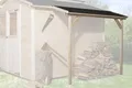 Produktbild: Schleppdach zu Weka Gartenhaus 19 - 21 mm natur 80x200cm