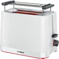 Produktbild: BOSCH Toaster MyMoment TAT3M121, 2 Schlitze, für 2 Scheiben, 950 W, entnehmbarer Brötchenaufsatz, Auftaufunktion, Brotzentrierung, AutoOff