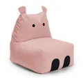 Produktbild: Lumaland Sitzsack Kinder Hippo Tier Kissen 80x70x65 cm, Wohlfühl Sitzkissen, süßes Motiv, Kids, pflegeleicht