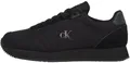 Produktbild: Calvin Klein Herren Runner Sneaker Sock Laceup Canvas mit Logo, Schwarz (Triple Black), 40
