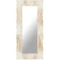 Produktbild: Spiegel Weiß 110x50 cm Mango Massivholz vidaXL