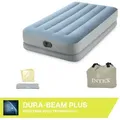 Produktbild: 64157 Twin Dura-beam Comfort Airbed Luftbett (l X B X H) 191 X 99 X 36 Cm Blau-grau - Intex