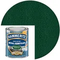 Produktbild: Hammerite Rostschutzfarbe Metall-Schutzlack, 3in1, Hammerschlag, dunkelgrün, glänzend, 0,75l