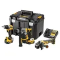 Produktbild: DEWALT DCK355P2T-QW Akku-Bohrschrauber Akku-Bohrhammer Akku-Winkelschleifer 18 V 5 Ah