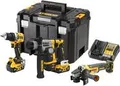 Produktbild: DCK355P2T-QW Akku-Bohrschrauber Akku-Bohrhammer Akku-Winkelschleifer 18 V 5 Ah (DCK355P2T-QW)