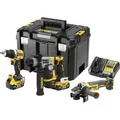 Produktbild: DEWALT DCK355P2T-QW Akku-Bohrschrauber, Akku-Bohrhammer, Akku-Winkelschleifer 18