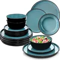 Produktbild: Sänger Tafelservice, Blau, Stein, 18-teilig, Rund, 27x6.5x27 cm, kratzfest, Essen & Trinken, Geschirr, Geschirr-Sets, Tafelservice