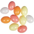 Produktbild: Rayher Osterdeko 3906080, apricot, 10 Stück, Ostereier zum Aufhängen aus Kunststoff, 6 cm