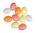 Produktbild: Rayher Plastikeier, 6 cm, apricot/gelb, 4 Farben sortiert, Beutel 10 Stück, Ostereier, bunte Eier, Kunststoffeier, zum Bemalen und Aufhängen, 3906080