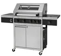 Produktbild: tepro Gasgrill Keansburg 4 SPECIAL EDITION in Edelstahl-Optik mit 4 Brennern inkl. 1 POWERZONE sowie rückseitigem Keramik-Infrarot-Brenner, emailierten Guss-Grillrosten (Rost-in-Rost-System), Edelstahldeckel mit praktischem Glasfenster und Thermometer, Maße ca. 138 x 62 x 118 cm