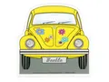 Produktbild: VW Collection by BRISA Eiskratzer Volkswagen Eisschaber aus Polycarbonat Autozubehör im gelben VW Käfer-Design