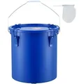 Produktbild: Mophorn - Vevor Frittierfetteimer Ölentsorgungsbehälter, 22,7 L Frittieröleimer Aus Karbonstahl Mit Rostfreier Beschichtung, Öltransportbehälter Mit Deckel, Filterbeutel Zum Filtern Von Heißem Speiseöl, Blau