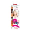 Produktbild: Pentel EnerGel BL77 Gelschreiber-Set orange, pink, hellblau, lila 0,35 mm, Schre