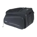 Produktbild: Basil Move Gepäckträgertasche - 10-26L, Schwarz, Wasserabweisend, Aus recyceltem Polyester, Kompatibel mit MIK & Racktime-Adapterplatten, Ideal für Pendeln und Einkäufe