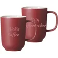 Produktbild: Kaffeebecher Jasper 285 ml mit Text 2er Set - Beere