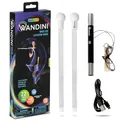 Produktbild: Wandini Glow.0 Magic Wand Zusammenklappbares LED Lichtschwert - mit USB-Aufladbarem Jonglierstab - LED-Lichtstab mit 22 Farblichtmodi - Patentierter, Professionell Ausbalancierter Lichtstab Bunt