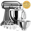Produktbild: KitchenAid Artisan Küchenmaschine 4,8L 5KSM175 Medallion Silber Zubehöraktion