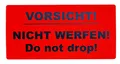Produktbild: 50 Aufkleber Etikett Versandaufkleber Nicht werfen