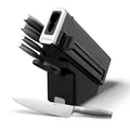 Produktbild: Ninja StaySharp Edelstahl-Messerset, 6-teilig, Messerschärfer, Schwarz | Integrierter Messerschärfer, Küchen- und Kräuterschere - K62006EUUK
