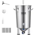 Produktbild: VEVOR Bierbrauanlage Bierbraugerät Edelstahl 30 L Bierfermenter, Braueimer-Fermenter zum Brauen, Heimbrauzubehör mit Sockel, Kessel-Suppentopf inkl. Deckel, Griff, Ventil, Zapfhahn