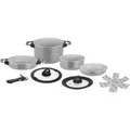 Produktbild: Brunner Fusion Topfset Kochtopf-Set Pfanne Griffzange 8-teilig Camping 1677157