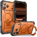 Produktbild: Handyhülle für iPhone 17 Pro Max, Supcase UB Grip Mag mit MagSafe (CC), Grau-Transparent-Orange