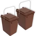 Produktbild: Sulo 2 x Boy Müllbehälter für Küche und Garten 10 Liter im Set braun BIOABFALL - Braun