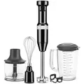 Produktbild: KitchenAid 5KHBV83EOB Stabmixer mit Zubehör Onyx schwarz Factory Serviced - Schwarz