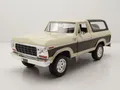 Produktbild: Ford Bronco Hardtop 1978 beige braun Modellauto 1:24 Motormax