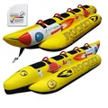 Produktbild: SPINERA Rocket 2 | 3 | 4 – Towable Banana Tube für 2–4 Personen – aufblasbares Wassersport-Fun-Tube – Neopren-Handgriffe, robuste Nylonhülle, 3-Kammern-System. Fun Tube (Rocket 4 Pers..)