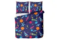 Produktbild: LINKHOFF Kinderbettwäsche Astronauten Bettwäsche 135x200 2tlg. - 100% Baumwolle, Reißverschluss, Renforce Bettwäsche, Raketen Kinderbettwäsche Jungen