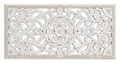 Produktbild: Wandbild 3D Blumen Dekor Wanddeko Bild Holz Weiß (B/H/T) 61x30x2cm