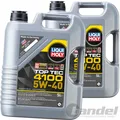 Produktbild: 2x 5 L LIQUI MOLY MOTORÖL TOP TEC 4100 5W-40 passend für ACEA C3 API SN