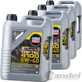 Produktbild: 4x 5 L LIQUI MOLY MOTORÖL TOP TEC 4100 5W-40 passend für ACEA C3 API SN