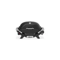 Produktbild: Weber Q2100N Gasgrill, 53 x 38cm Grillfäche, portabler BBQ Grill, 1 Brenner, hoher Deckel, 2-geteilter porzellanemaillierter Guss-Grillrost - Schwarz (1501088)