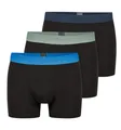 Produktbild: Schiesser Unterwäsche Boxershorts 95/5 Organic Cotton Webgummibund mehrfarbig schwarz Herren - 3 Stück, Größe: 8