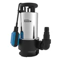 Produktbild: Güde Schmutzwassertauchpumpe GS 1103 PI (1100 W, Fördervolumen: 20.000 l/h, max. Förderhöhe: 8 m, max. Eintauchtiefe: 7 m, Laufrad aus Noryl, Edelstahlmantel & -welle, Thermoschutz, Schwimmerschalter)